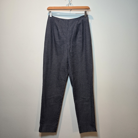 Limited America Pants - Limited Women's 90s Navy Checkered Curvy Dress Pants 4